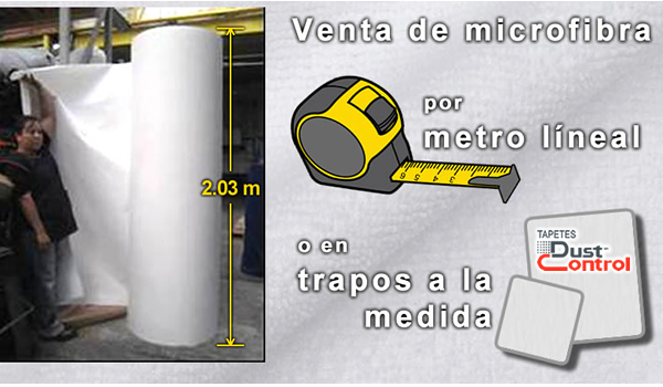 Venta de microfibra por metro líneal o cortada a la medida. venta microfibra México